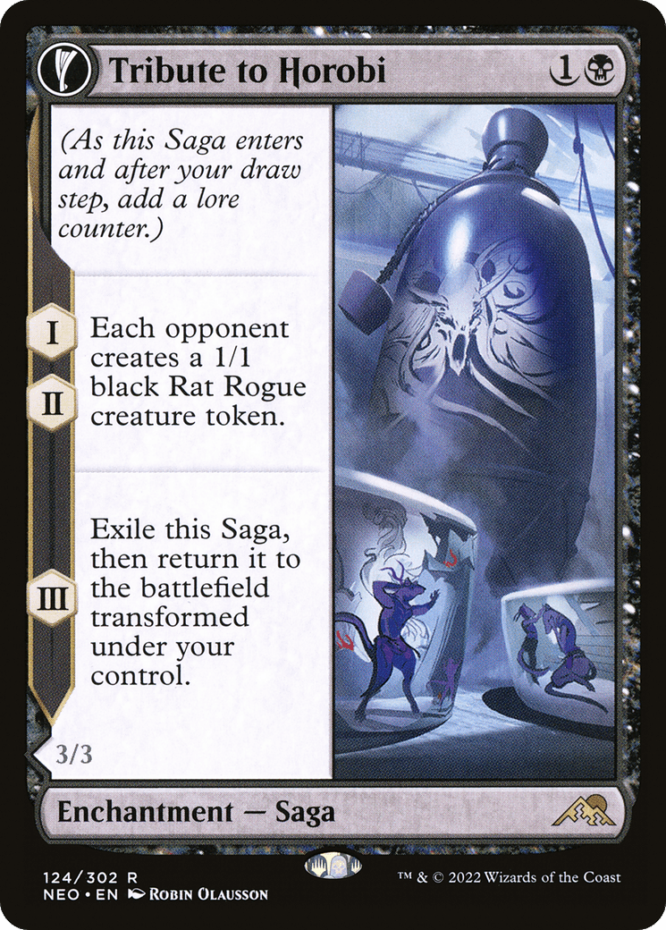 Tribute to Horobi // Echo of Death's Wail [Kamigawa: Neon Dynasty] Foil