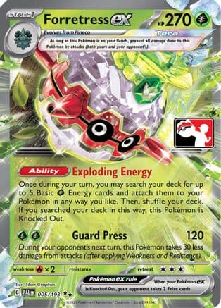 Forretress ex 005- Prize Pack Series Cards Holofoil