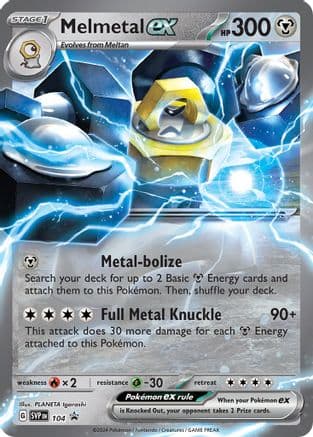 Melmetal ex 104- SV Scarlet & Violet Promo Cards Holofoil