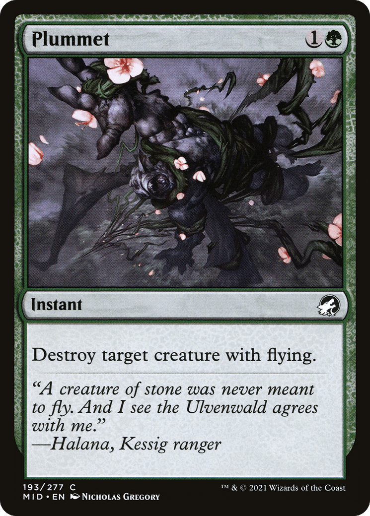 Plummet [Innistrad: Midnight Hunt] Foil