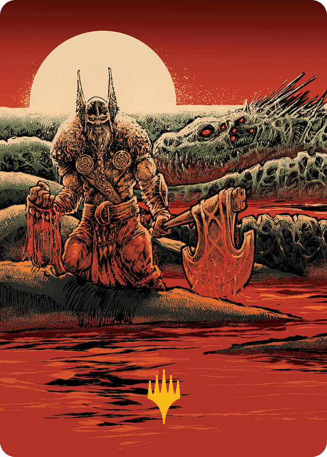 Fynn, the Fangbearer Art Card (Gold-Stamped Signature) [March of the Machine Art Series] Foil