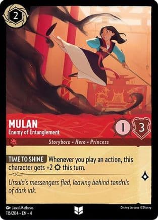 Mulan - Enemy of Entanglement (115/204) [Ursula's Return] Cold Foil