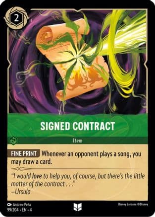 Signed Contract (99/204) [Ursula's Return] Cold Foil