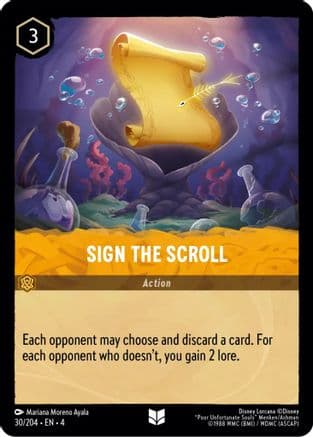 Sign the Scroll (30/204) [Ursula's Return] Cold Foil