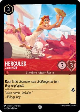 Hercules - Clumsy Kid (108/204) [Ursula's Return] Cold Foil