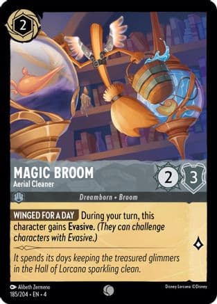 Magic Broom - Aerial Cleaner (185/204) [Ursula's Return] Cold Foil