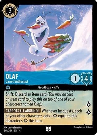 Olaf - Carrot Enthusiast (149/204) [Ursula's Return] Cold Foil