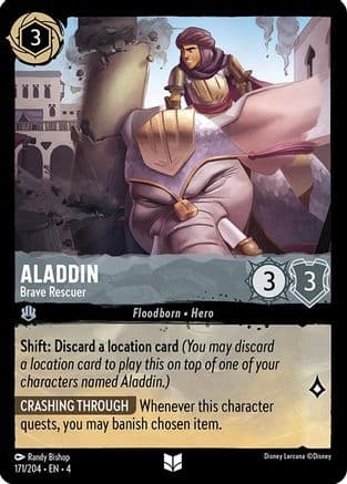 Aladdin - Brave Rescuer (171/204) [Ursula's Return] Cold Foil