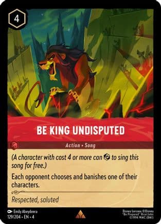 Be King Undisputed (129/204) [Ursula's Return] Cold Foil