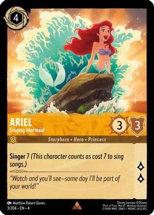 Ariel - Singing Mermaid (3/204) [Ursula's Return] Cold Foil