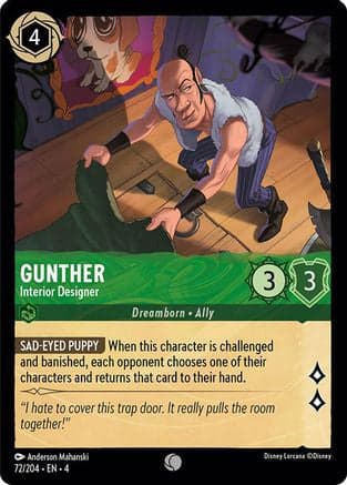 Gunther - Interior Designer (72/204) [Ursula's Return] Cold Foil