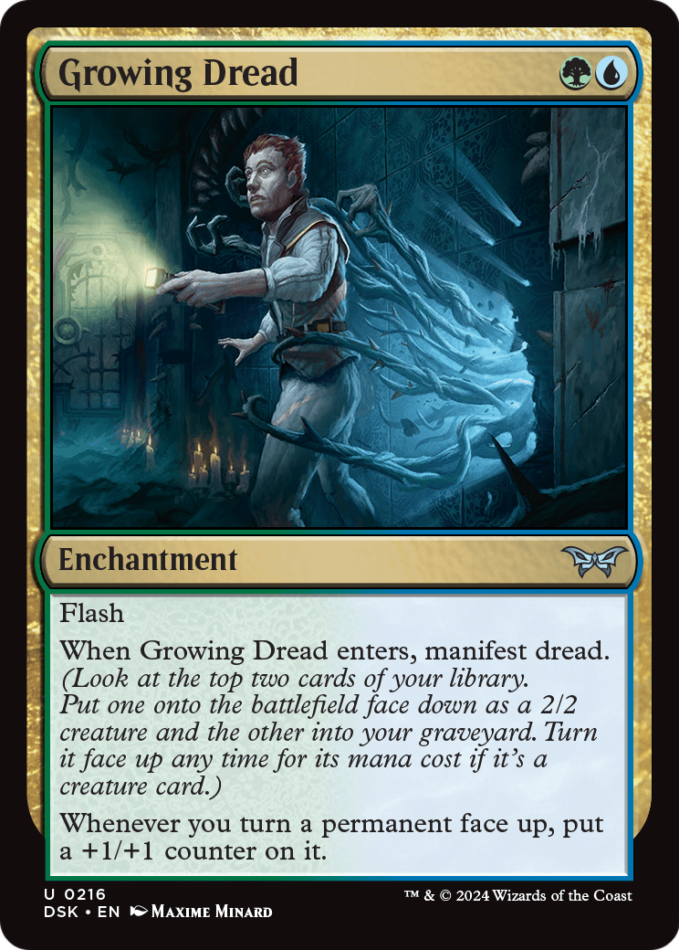 Growing Dread [Duskmourn: House of Horror] Foil