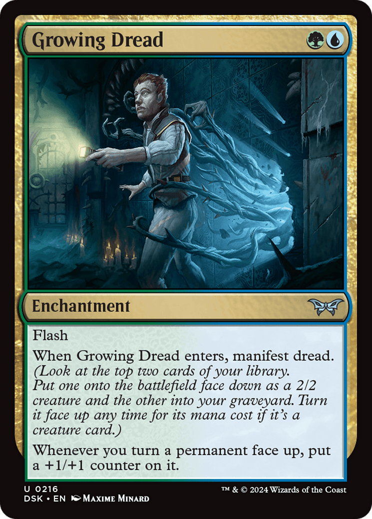 Growing Dread [Duskmourn: House of Horror] Foil