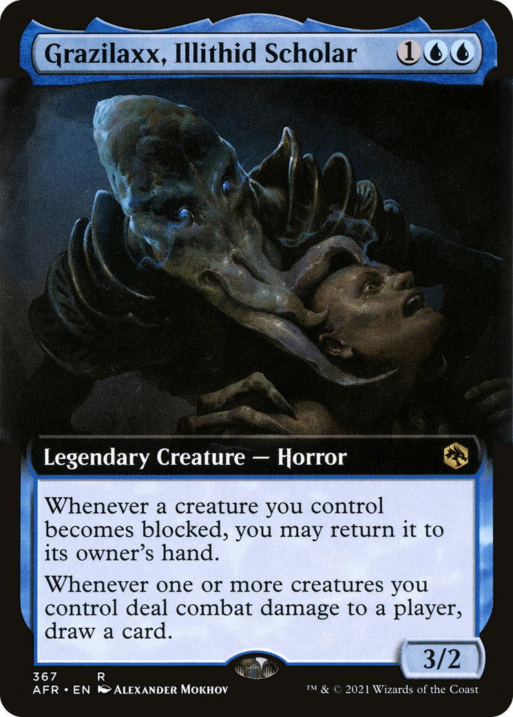 Grazilaxx, Illithid Scholar (Extended Art) [Dungeons & Dragons: Adventures in the Forgotten Realms] Foil