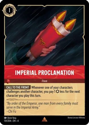 Imperial Proclamation (131/204) [Ursula's Return] Cold Foil