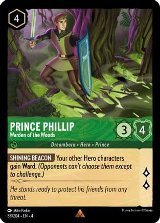 Prince Phillip - Warden of the Woods (88/204) [Ursula's Return] Cold Foil