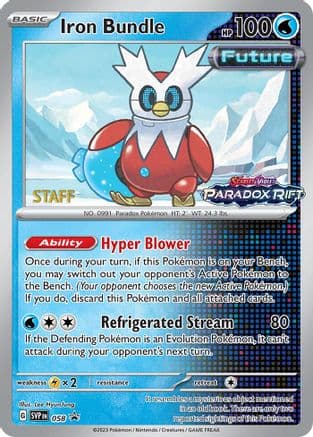 Iron Bundle (Prerelease) [Staff] 058- SV Scarlet & Violet Promo Cards Holofoil