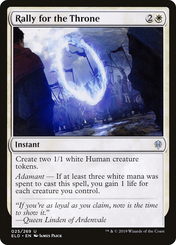 Rally for the Throne [Throne of Eldraine] Foil