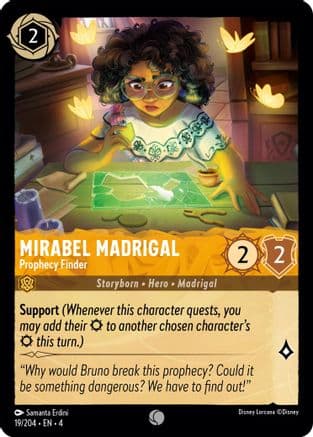 Mirabel Madrigal - Prophecy Finder (19/204) [Ursula's Return] Cold Foil