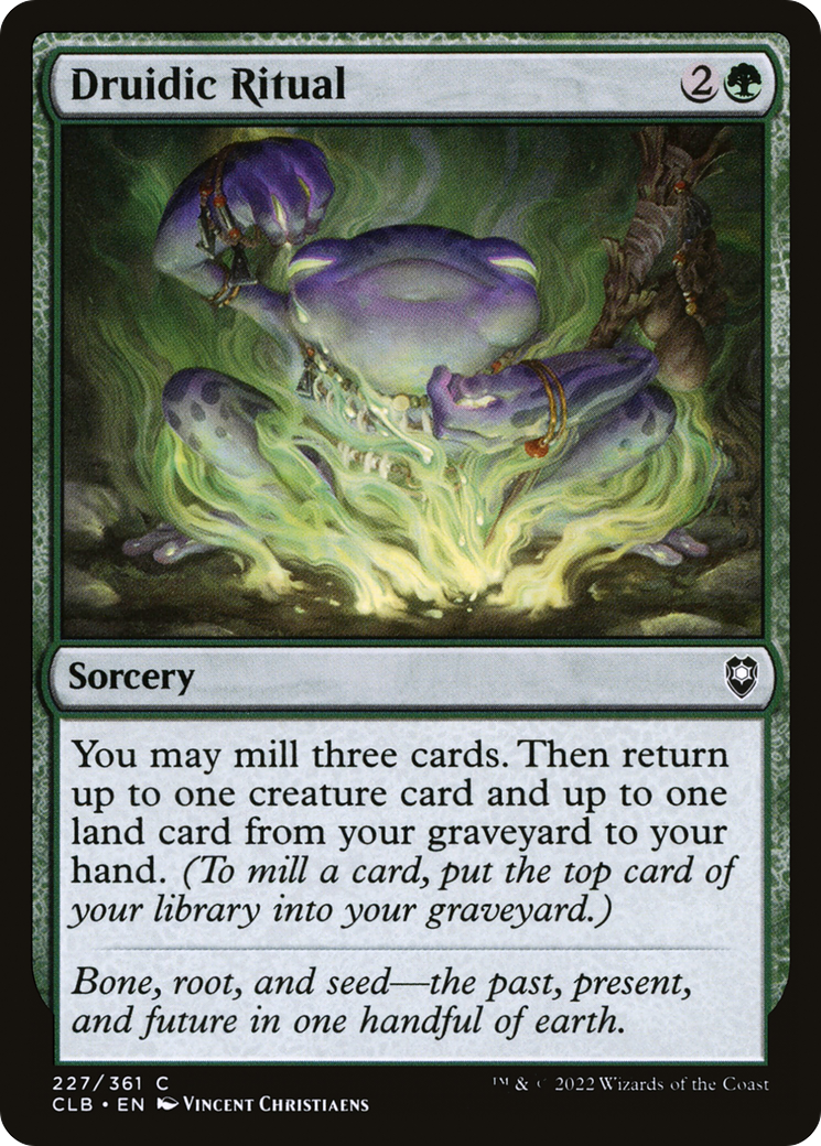 Druidic Ritual [Commander Legends: Battle for Baldur's Gate] Foil