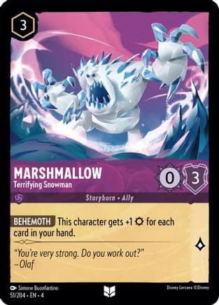 Marshmallow - Terrifying Snowman (51/204) [Ursula's Return] Cold Foil