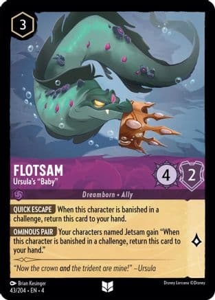Flotsam - Ursula's "Baby" (43/204) [Ursula's Return] Cold Foil