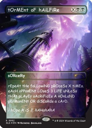tOrMEnt oF hAiLFiRe (Rainbow Foil) (9992) [Secret Lair Drop Series]  Foil