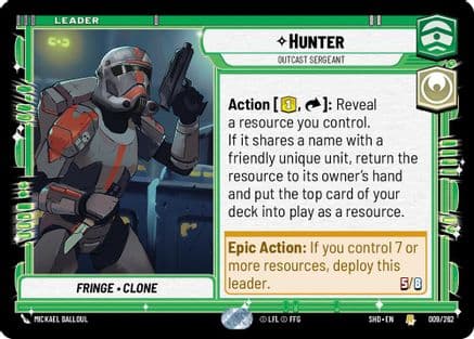 Hunter - Outcast Sergeant |  (009/262)  [Shadows of the Galaxy]