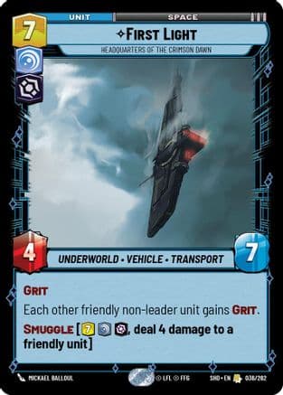 First Light - Headquarters of the Crimson Dawn | Foil (036/262)  [Shadows of the Galaxy]