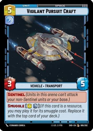 Vigilant Pursuit Craft | Foil (065/262)  [Shadows of the Galaxy]