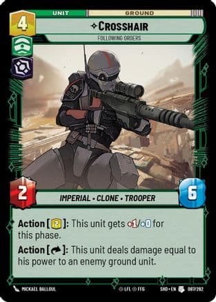 Crosshair - Following Orders | Foil (087/262)  [Shadows of the Galaxy]