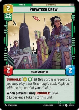Privateer Crew | Foil (113/262)  [Shadows of the Galaxy]