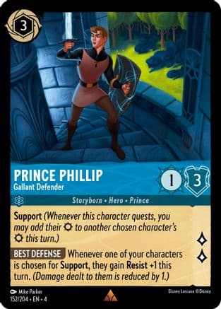 Prince Phillip - Gallant Defender (152/204) [Ursula's Return] Cold Foil