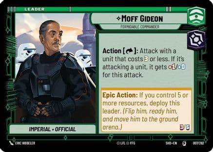 Moff Gideon - Formidable Commander |  (007/262)  [Shadows of the Galaxy]