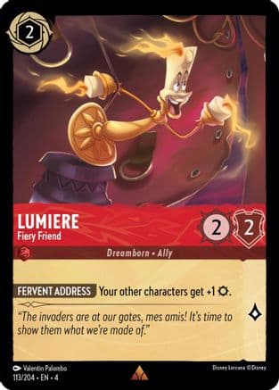 Lumiere - Fiery Friend (113/204) [Ursula's Return] Cold Foil