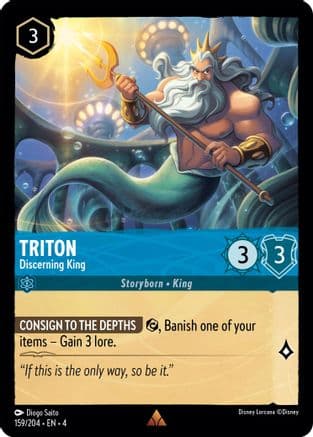 Triton - Discerning King (159/204) [Ursula's Return] Cold Foil