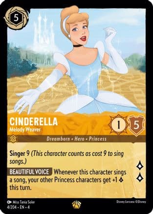 Cinderella - Melody Weaver (4/204) [Ursula's Return] Cold Foil