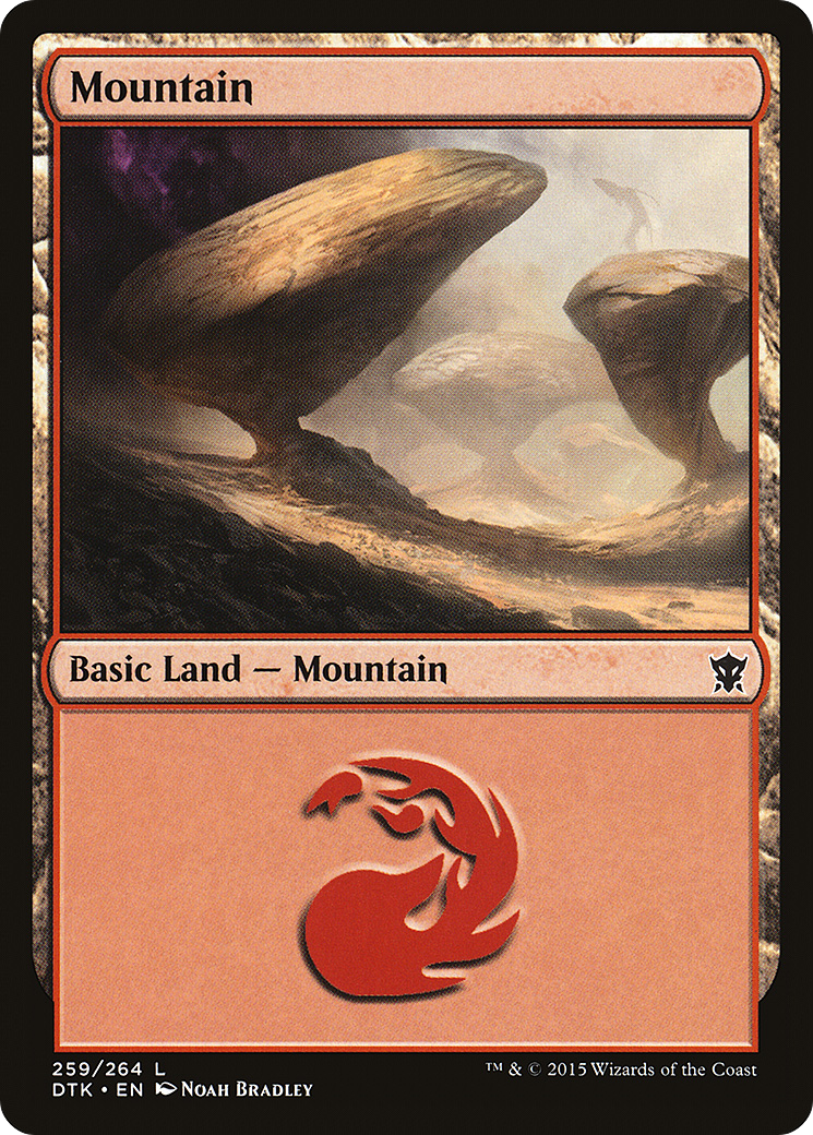 Mountain (259) [Dragons of Tarkir] Foil