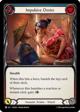 Impulsive Desire (Blue) (NUU021) - Blitz Deck: Part the Mistveil - Nuu