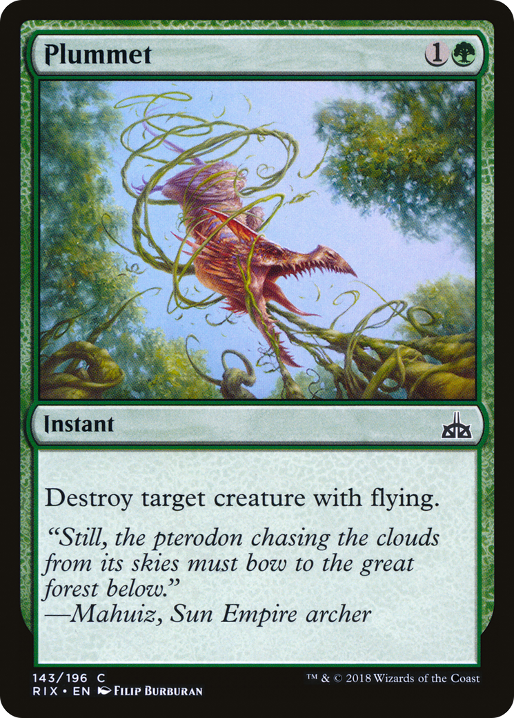 Plummet [Rivals of Ixalan] Foil