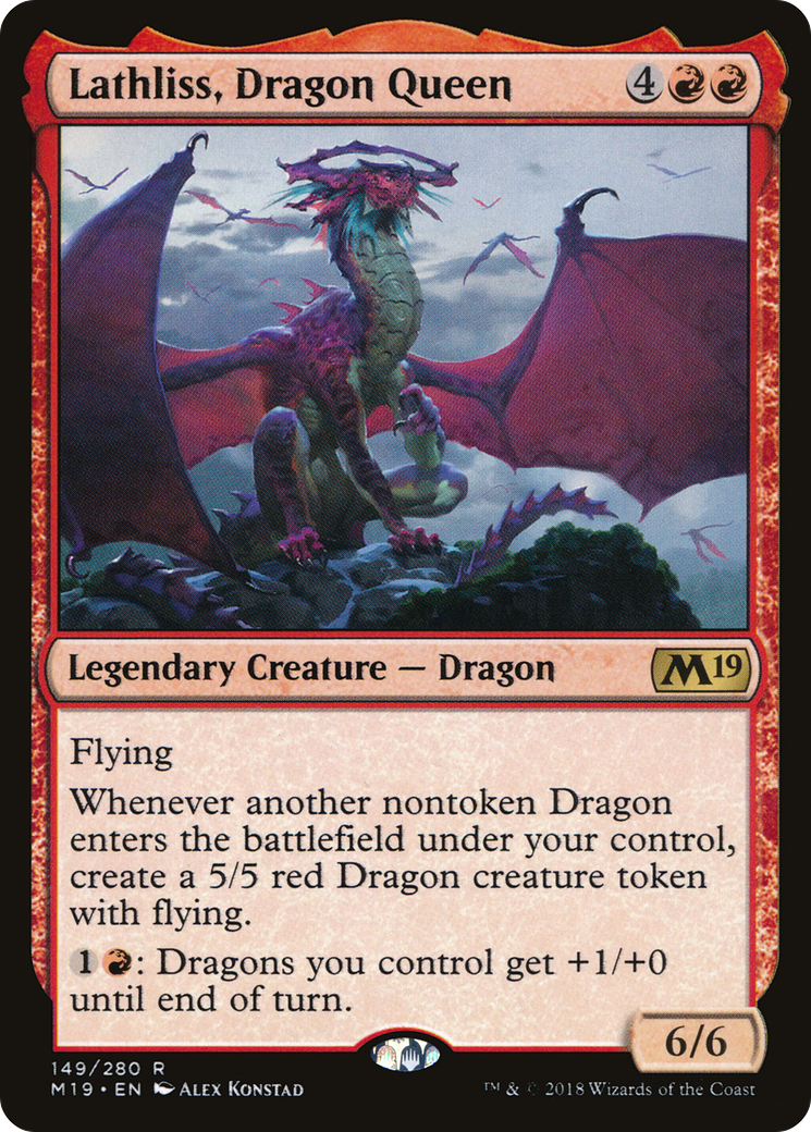 Lathliss, Dragon Queen [Core Set 2019] Foil