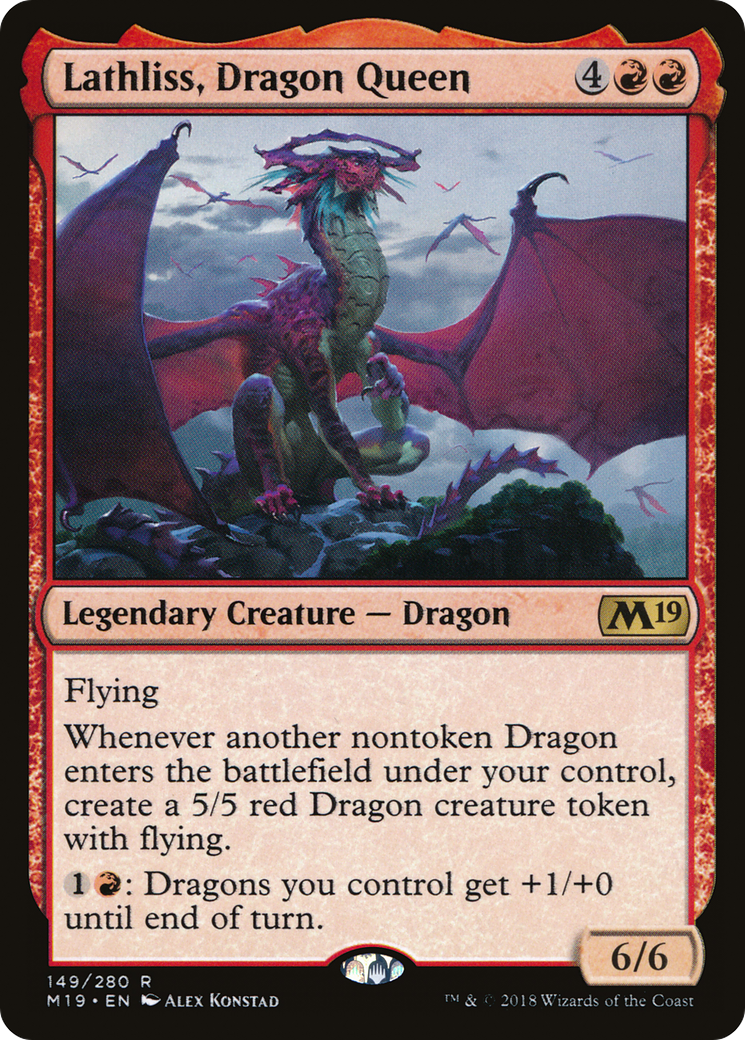 Lathliss, Dragon Queen [Core Set 2019] Foil