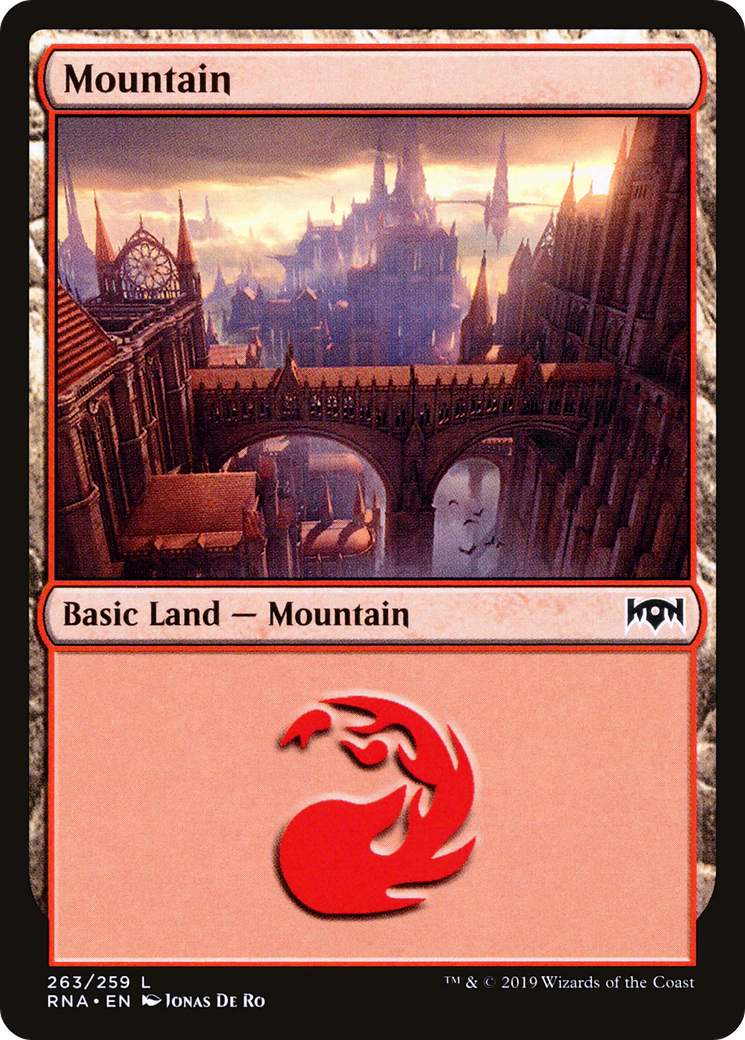 Mountain (263) [Ravnica Allegiance] Foil