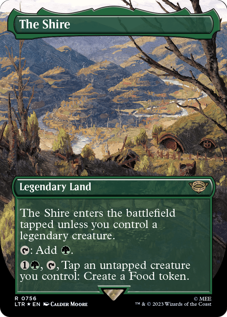The Shire (Borderless) (Surge Foil) [The Lord of the Rings: Tales of Middle-Earth]