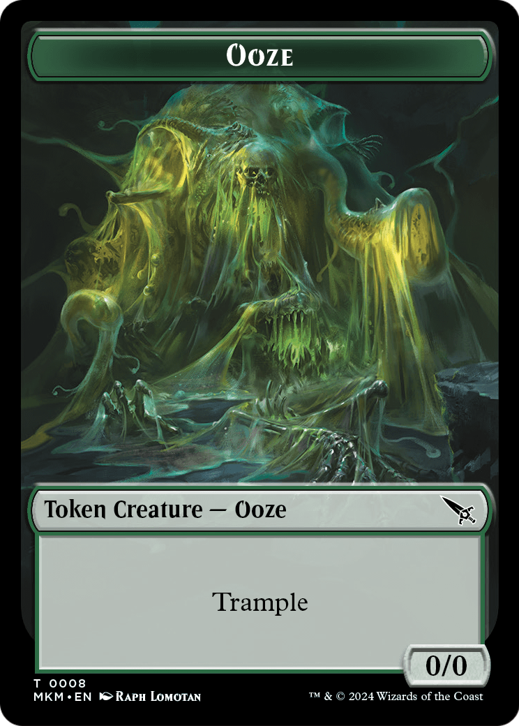Ooze (TMKM-008) - Murders at Karlov Manor Tokens