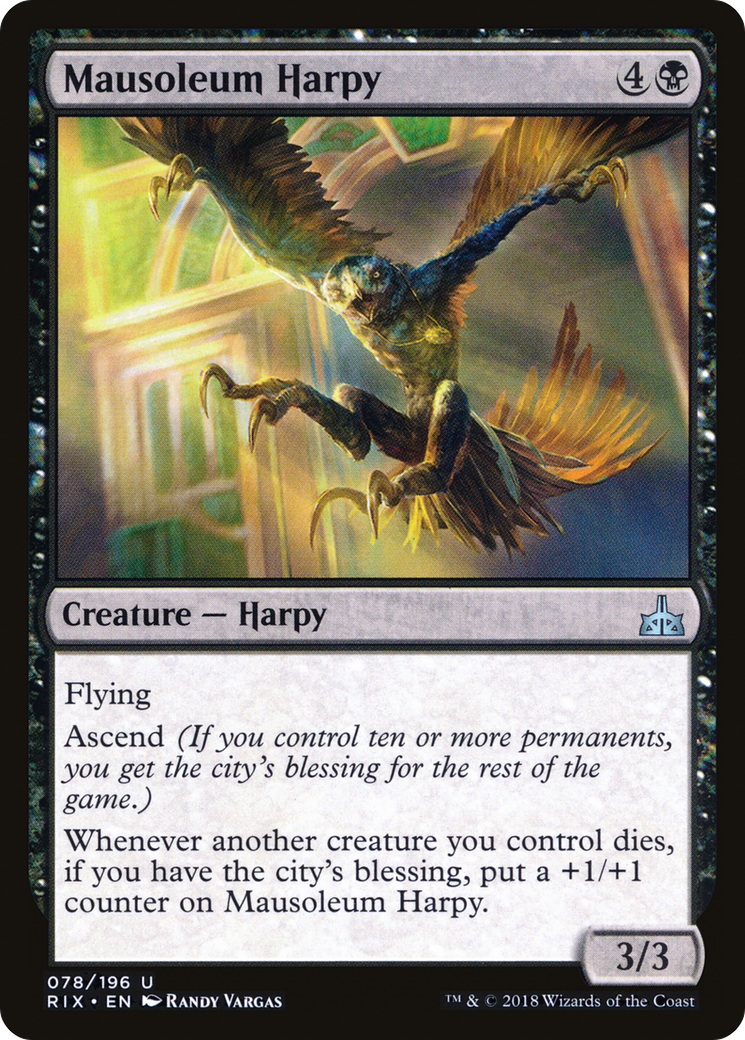 Mausoleum Harpy [Rivals of Ixalan] Foil