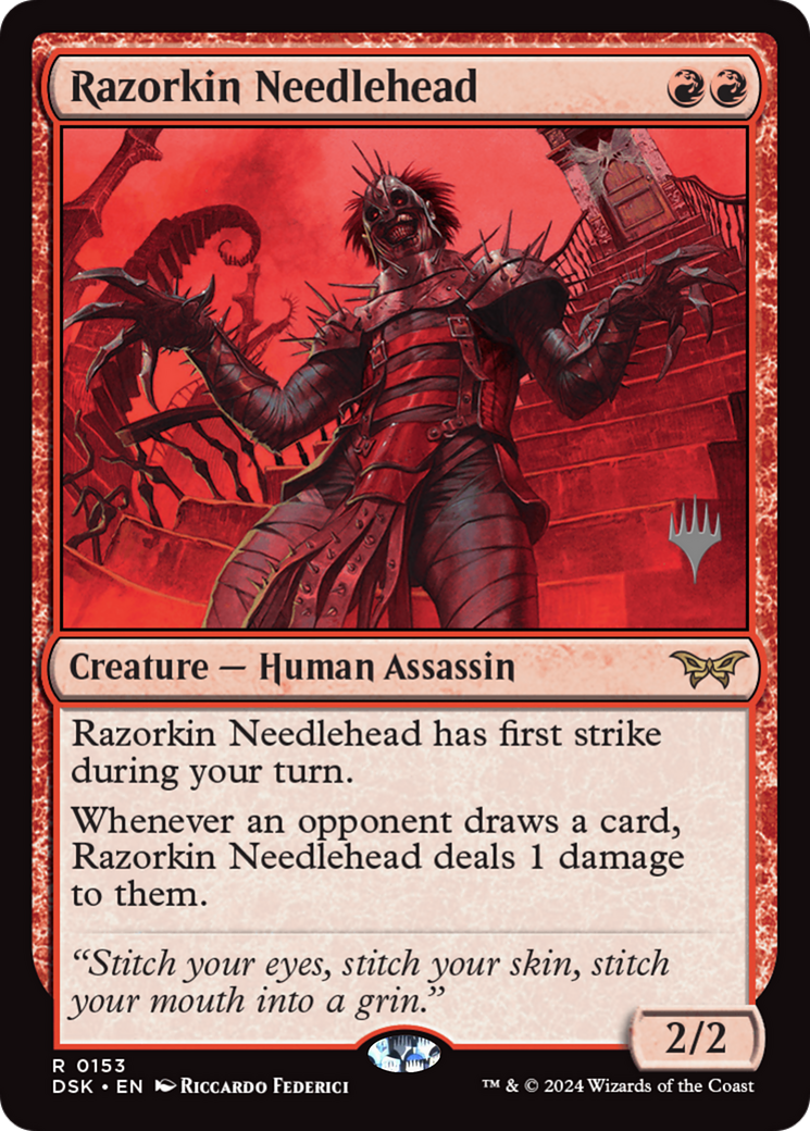 Razorkin Needlehead [Duskmourn: House of Horror Promos]