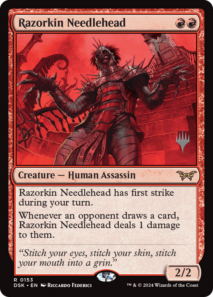 Razorkin Needlehead [Duskmourn: House of Horror Promos]