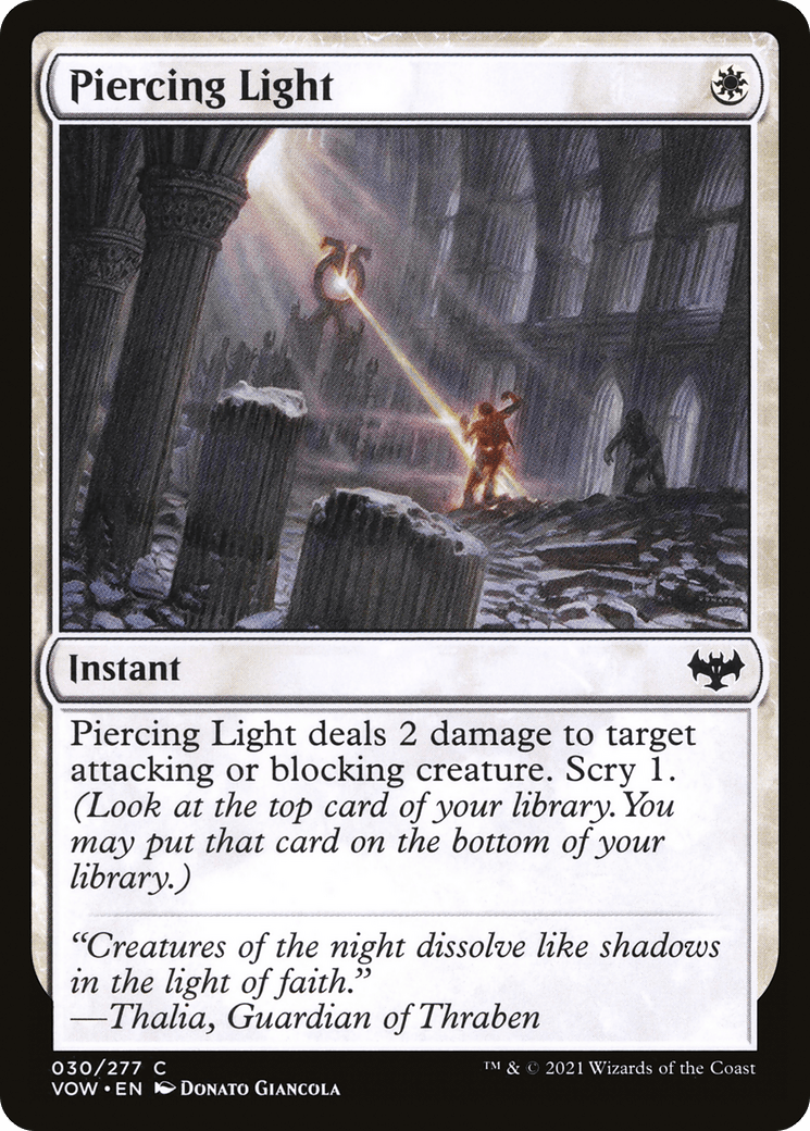 Piercing Light [Innistrad: Crimson Vow] Foil