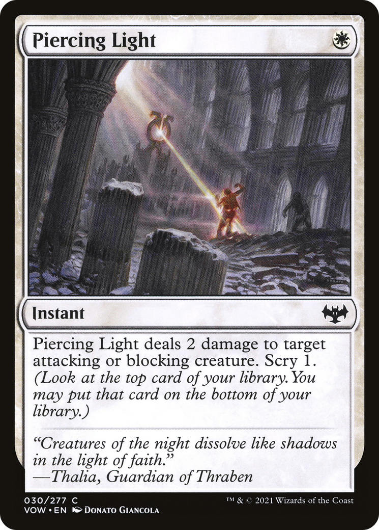 Piercing Light [Innistrad: Crimson Vow] Foil